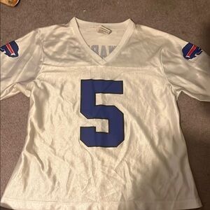 White and Blue Sports Jersey